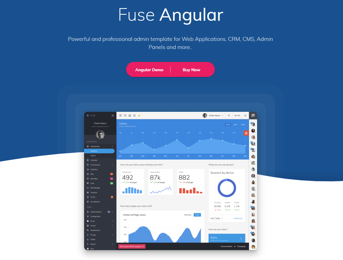 Fuse Admin Template