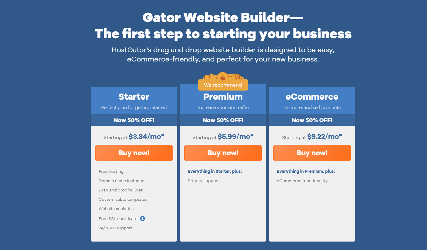 Hostgator builder - Best Hosting For Niche Site