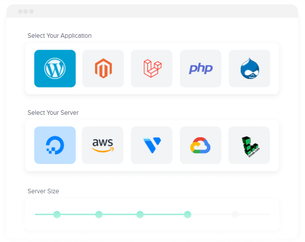 cloudways application and server