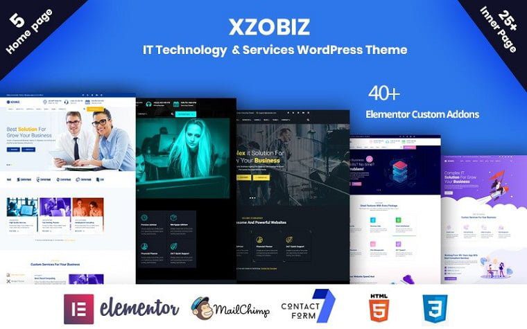 xzobiz - IT Technology WordPress Themes From TemplateMonster