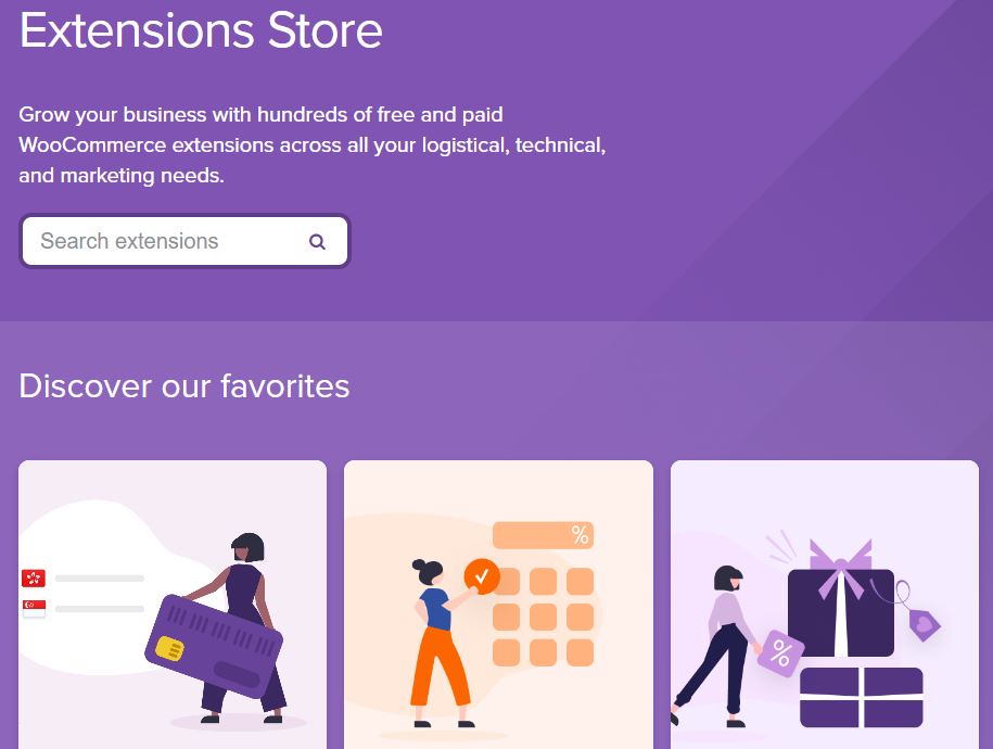 WooCommerce Extensions Store