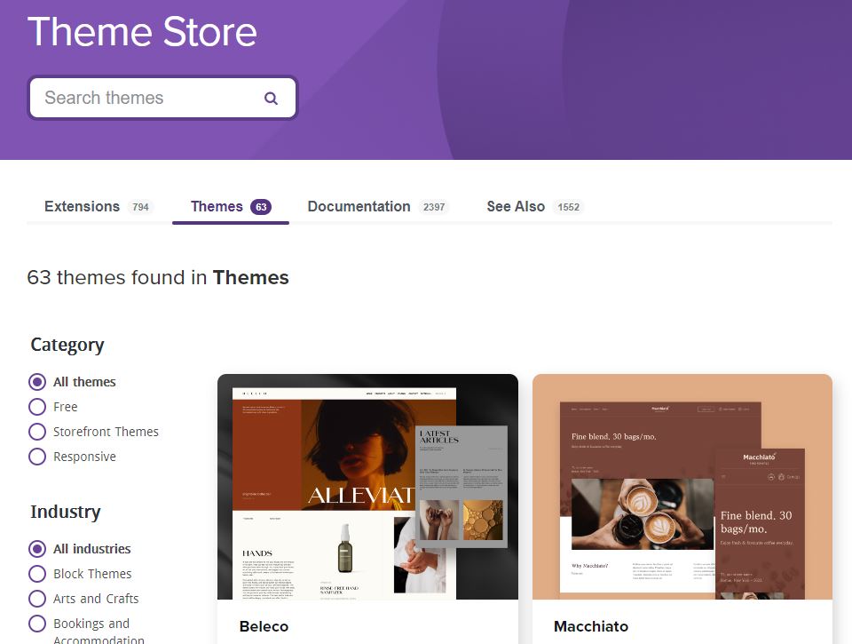 WooCommerce Theme Store