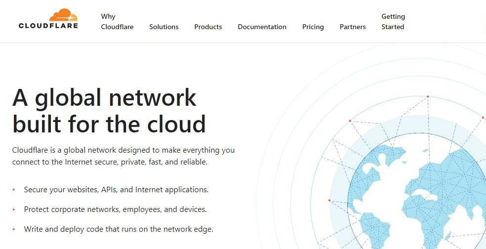 CloudFlare-Home-Page