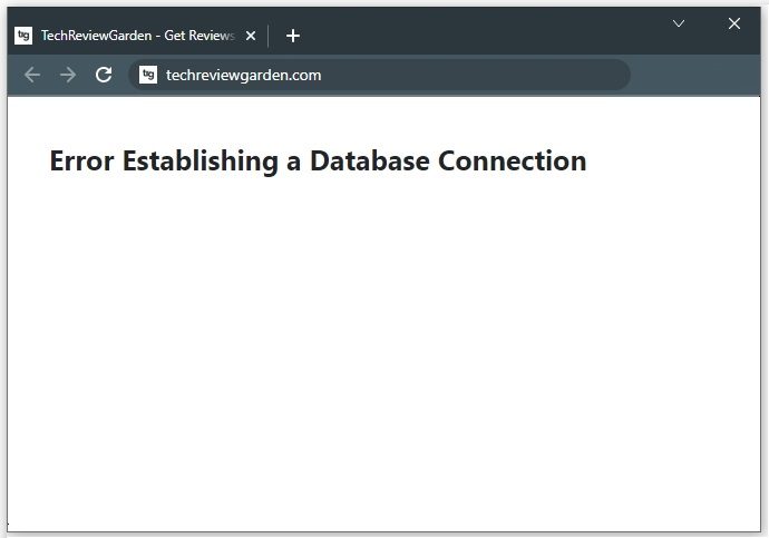 Error Establishing a Database Connection in WordPress 