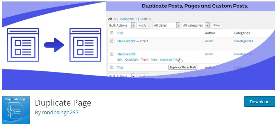 Duplicate Page WordPress Plugins | TechReviewGarden