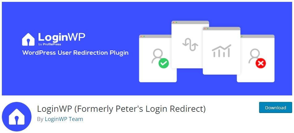 LoginWP (Formerly Peter's Login Redirect) WordPress Plugin